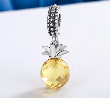 Ali-express-wostu Pineapple Pandora style Charm 925 Sterling Silver